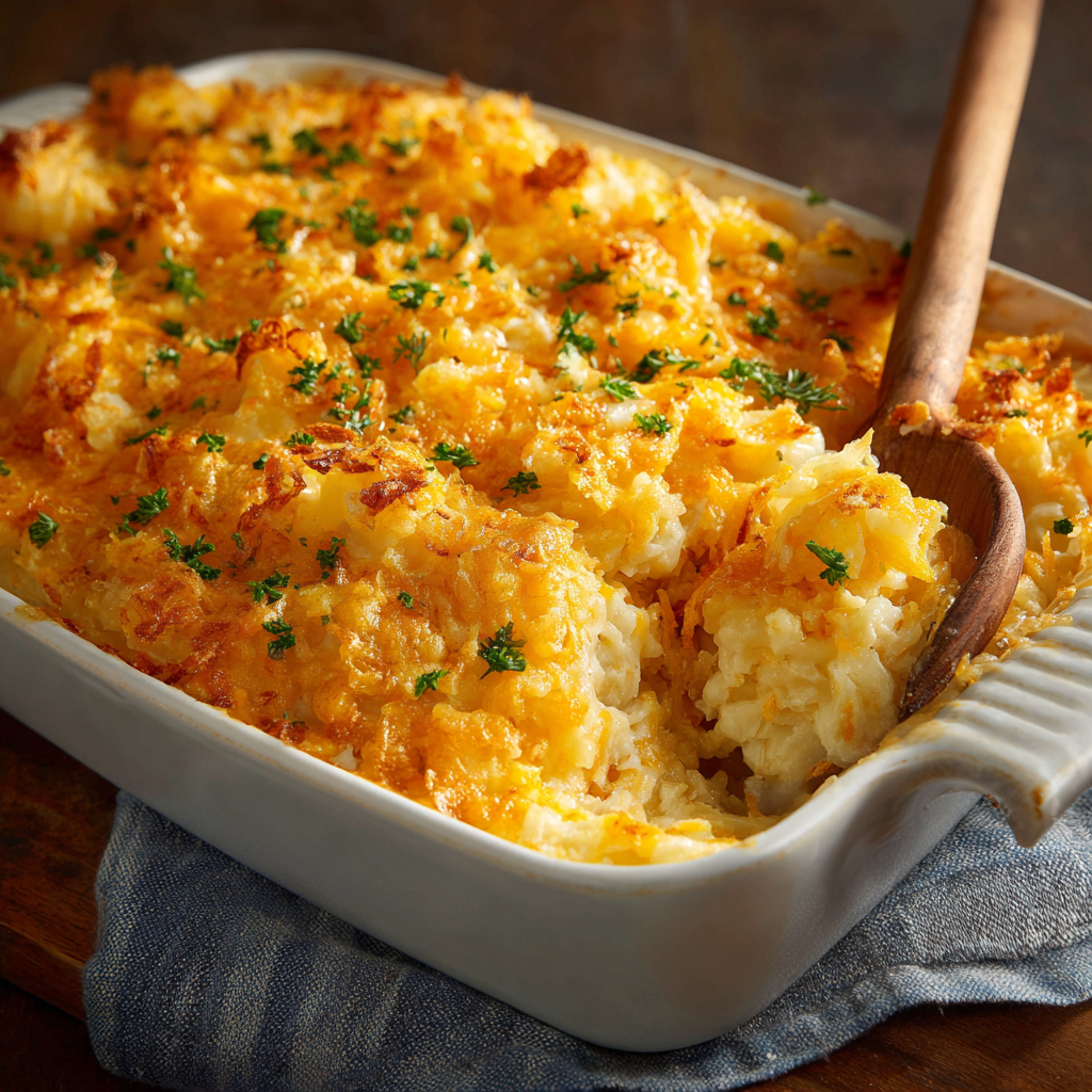Funeral Potatoes with Parmesan